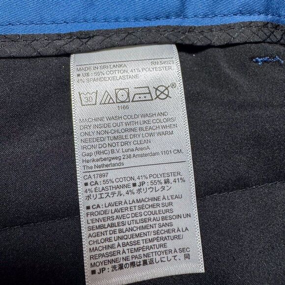 Banana Republic Shorts Mens 40 Blue Core Temp Golf Casual Flat Front Technical - Picture 9 of 15